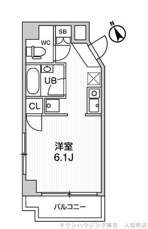 コスモリード人形町の物件間取画像